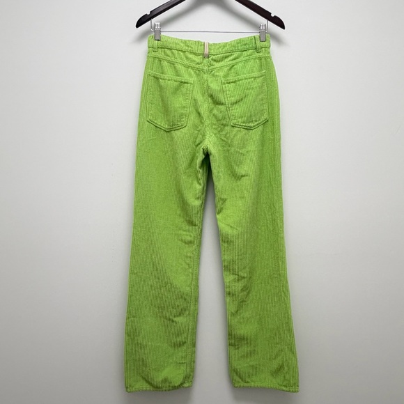Wandler High Waisted Bright Green Rose Fit Corduroy Trousers Size 28 - Picture 5 of 12
